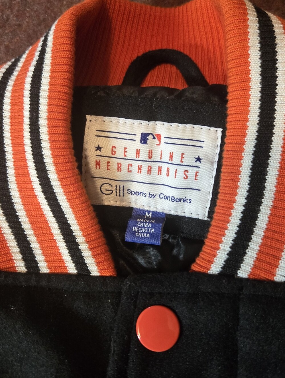 Francisco Giants Varsity Jacket G-III Sports by Carl Banks Collection Medium - Picture 2 of 16